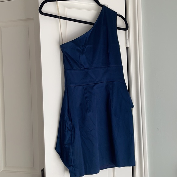 Guess Marciano navy asymmetrical mini dress - Picture 4 of 4